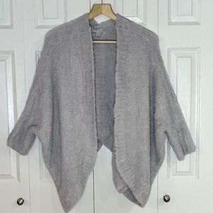 Barefoot Dreams Cozychic Women’s Cardigan Dolman Sleeves Gray Size L/XL